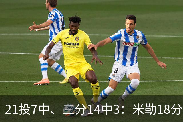 21投7中、三分14中3：米勒18分里有17分来自上半场